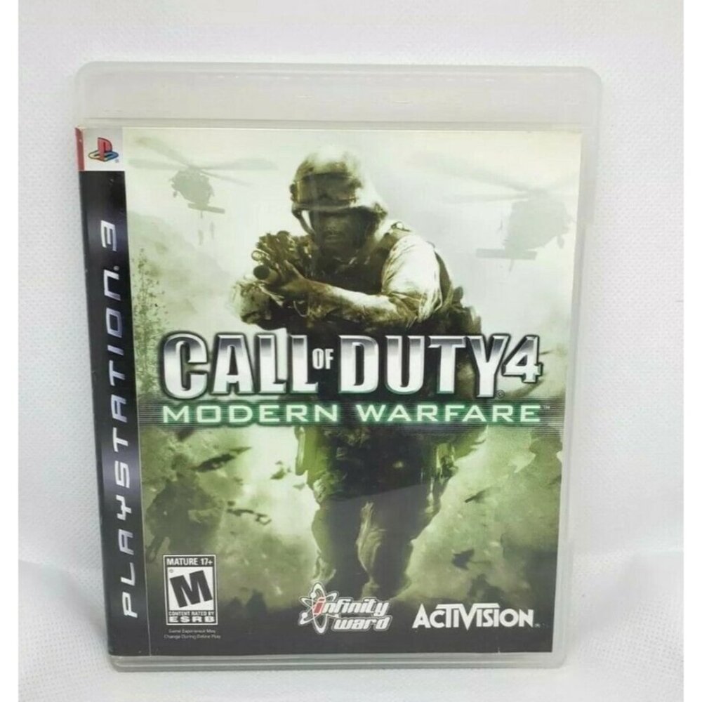 Call of Duty 4 Modern Warfare Sony PlayStation 3 PS3 2007 No Scratches Clean